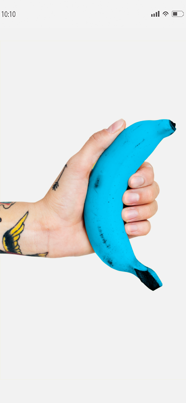 image d'une banane bleue